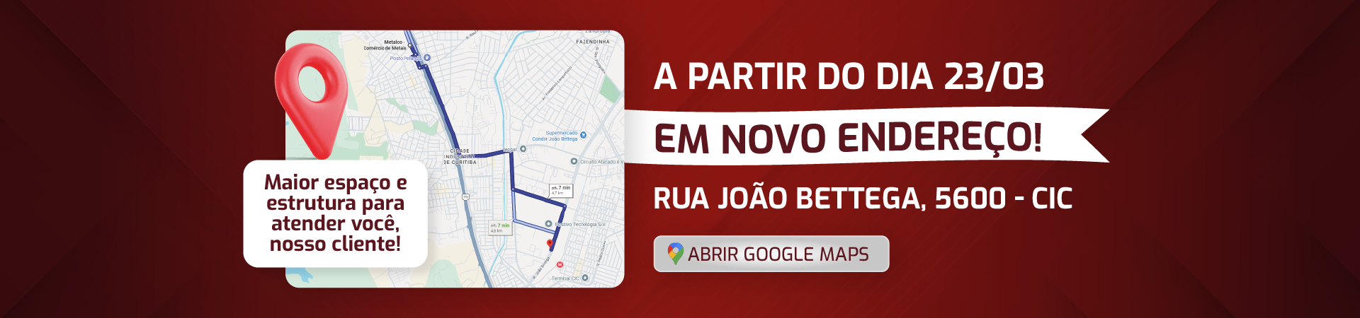 A Metalco está em novo endereço, faça uma visita!